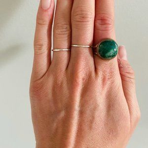 Handmade Green Chrysocolla Stone Ring